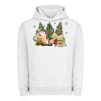 Pigment Lunar Rock christmas coffee and book Urban Hoodie - MaliasSmallBusiness