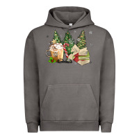 Pigment Tornado christmas coffee and book Urban Hoodie - MaliasSmallBusiness