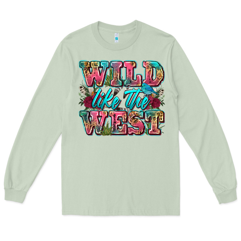 Wild Like The West Long Sleeve Tee by Zillion Design Studio | Teevron