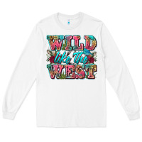 White wild like the west Long Sleeve Tee - Zillion Design Studio
