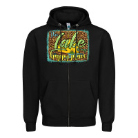 Black the lake is my happy place Zipper Hoodie - HRA Design Shop