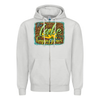 Dove Grey the lake is my happy place Zipper Hoodie - HRA Design Shop