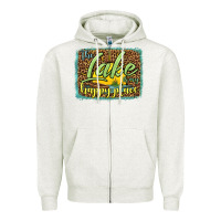 Oatmeal Heather the lake is my happy place Zipper Hoodie - HRA Design Shop