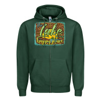 Sports Green the lake is my happy place Zipper Hoodie - HRA Design Shop
