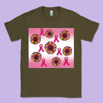 Breast Cancer Awareness Sunflower Classic Tee Designed By Ranaportraitstore