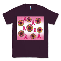 Plum breast cancer awareness sunflower Classic Tee - RanaPortraitStore