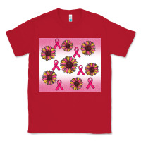 Red breast cancer awareness sunflower Classic Tee - RanaPortraitStore