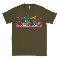 Army Green best teacher ever libbey glass Classic Tee - BundleAndBundleShop