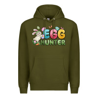 Army Green egg hunter Premium Hoodie - MaliasSmallBusiness