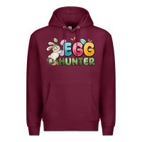Burgundy egg hunter Premium Hoodie - MaliasSmallBusiness