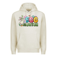 Oatmeal Heather egg hunter Premium Hoodie - MaliasSmallBusiness
