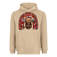 Mushroom valentines highland cow rainbow Heavyweight Hoodie - JahusDesignShop