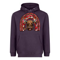 Plum valentines highland cow rainbow Heavyweight Hoodie - JahusDesignShop