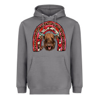 Storm valentines highland cow rainbow Heavyweight Hoodie - JahusDesignShop