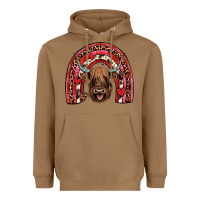 Toasted Coconut valentines highland cow rainbow Heavyweight Hoodie - JahusDesignShop