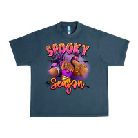 Midnight Navy Spooky season sneaker and heel afro woman Urban Heavy Tee - RanaPortraitStore
