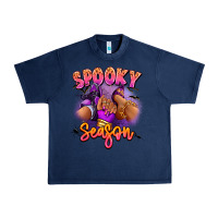 Navy Spooky season sneaker and heel afro woman Urban Heavy Tee - RanaPortraitStore