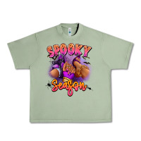 Oil Green Spooky season sneaker and heel afro woman Urban Heavy Tee - RanaPortraitStore