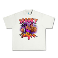 Pistachio Spooky season sneaker and heel afro woman Urban Heavy Tee - RanaPortraitStore