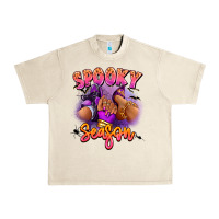 Sandshell Spooky season sneaker and heel afro woman Urban Heavy Tee - RanaPortraitStore