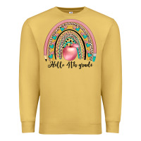 Antique Gold hello 4th grade Premium Sweatshirt - JahusDesignShop