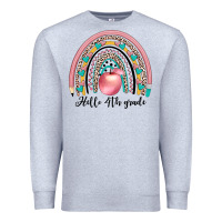 Heather Grey hello 4th grade Premium Sweatshirt - JahusDesignShop