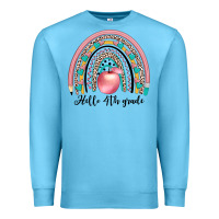 Ocean Blue hello 4th grade Premium Sweatshirt - JahusDesignShop