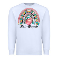 White hello 4th grade Premium Sweatshirt - JahusDesignShop