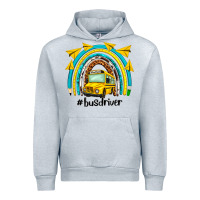 Heather Grey bus driver rainbow Urban Hoodie - NancyCooperArtShop