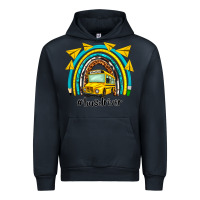 Navy bus driver rainbow Urban Hoodie - NancyCooperArtShop