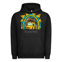 Pigment Black bus driver rainbow Urban Hoodie - NancyCooperArtShop