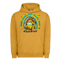 Pigment Peanut Butter bus driver rainbow Urban Hoodie - NancyCooperArtShop
