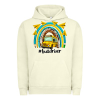 Pigment Pistachio bus driver rainbow Urban Hoodie - NancyCooperArtShop
