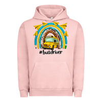 Pigment Salmon bus driver rainbow Urban Hoodie - NancyCooperArtShop