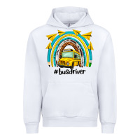 White bus driver rainbow Urban Hoodie - NancyCooperArtShop