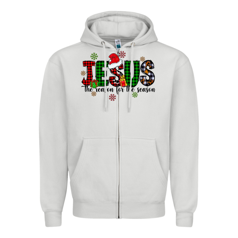 Jesus The Season For The Season Zipper Hoodie by CowhideDigitalArt | Teevron
