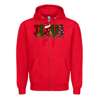 Red jesus the season for the season Zipper Hoodie - CowhideDigitalArt