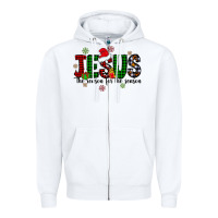 White jesus the season for the season Zipper Hoodie - CowhideDigitalArt