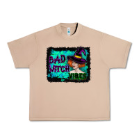 Burro Halloween Bad Witch Vibes Watercolor Urban Heavy Tee - RanaPortraitStore