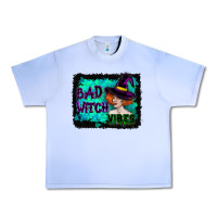 Grape Ice Halloween Bad Witch Vibes Watercolor Urban Heavy Tee - RanaPortraitStore