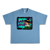 Halloween Bad Witch Vibes Watercolor Urban Heavy Tee | Teevron