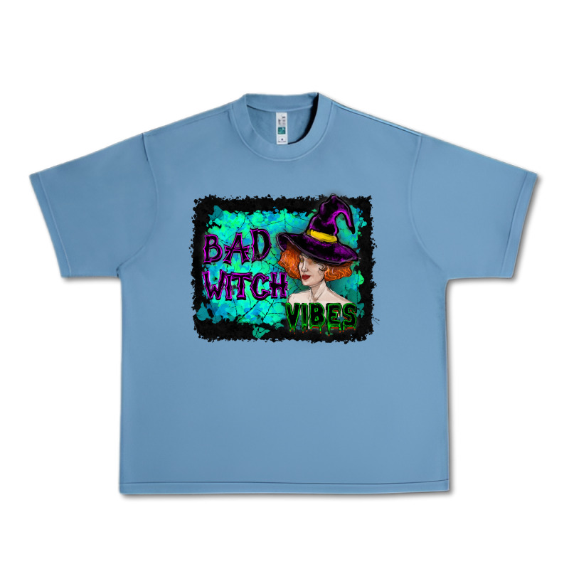 Halloween Bad Witch Vibes Watercolor Urban Heavy Tee by RanaPortraitStore | Teevron