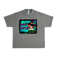 Tornado Halloween Bad Witch Vibes Watercolor Urban Heavy Tee - RanaPortraitStore
