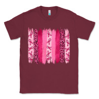 Burgundy breast aweraness brushstrokes Classic Tee - RanaPortraitStore