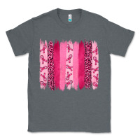 Charcoal Heather breast aweraness brushstrokes Classic Tee - RanaPortraitStore