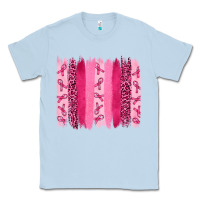 Dusty Blue breast aweraness brushstrokes Classic Tee - RanaPortraitStore