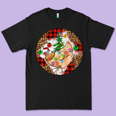 Christmas Chicken Premium Tee Designed By Artiststas