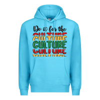 Ocean Blue do it for the culture Premium Hoodie - MaliasSmallBusiness