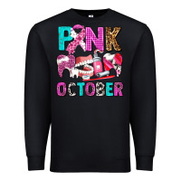 Black pink october Premium Sweatshirt - AdoDesignShop