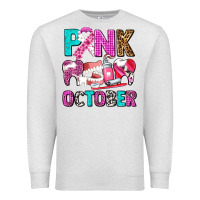 Oatmeal Heather pink october Premium Sweatshirt - AdoDesignShop